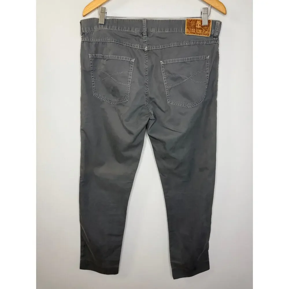 Brunello Cucinelli Men's Dyed Taupe Slim-Straight Leg Five-Pocket Pants Sz 50- M